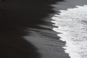 Wave on black sandy beach, La Palma Island, Canary Islands, Spain Wave on black sandy beach, La Palma Island, Canary Islands, Spain
